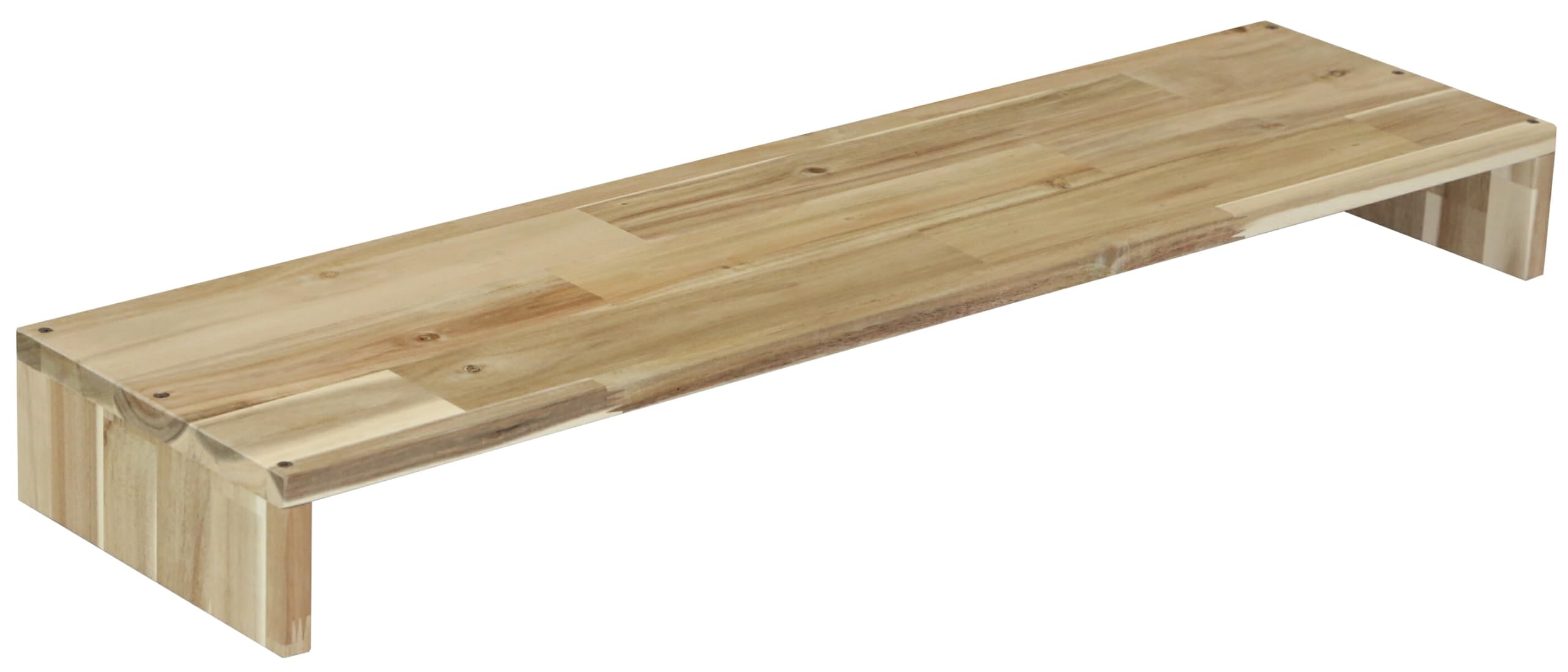 Amazon.co.jp: WOODPRO アカシア モニター台 デスクシェルフ 幅93cm 高